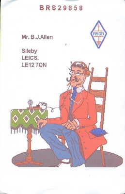 1 x QSL Card Radio UK BRS29858 Sileby Leics 2000 - Art   S047