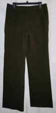 NWT WOMENS TALBOTS DARK GREEN TROUSER LEG "Newport Pant" W/ POCKETS SIZE 8