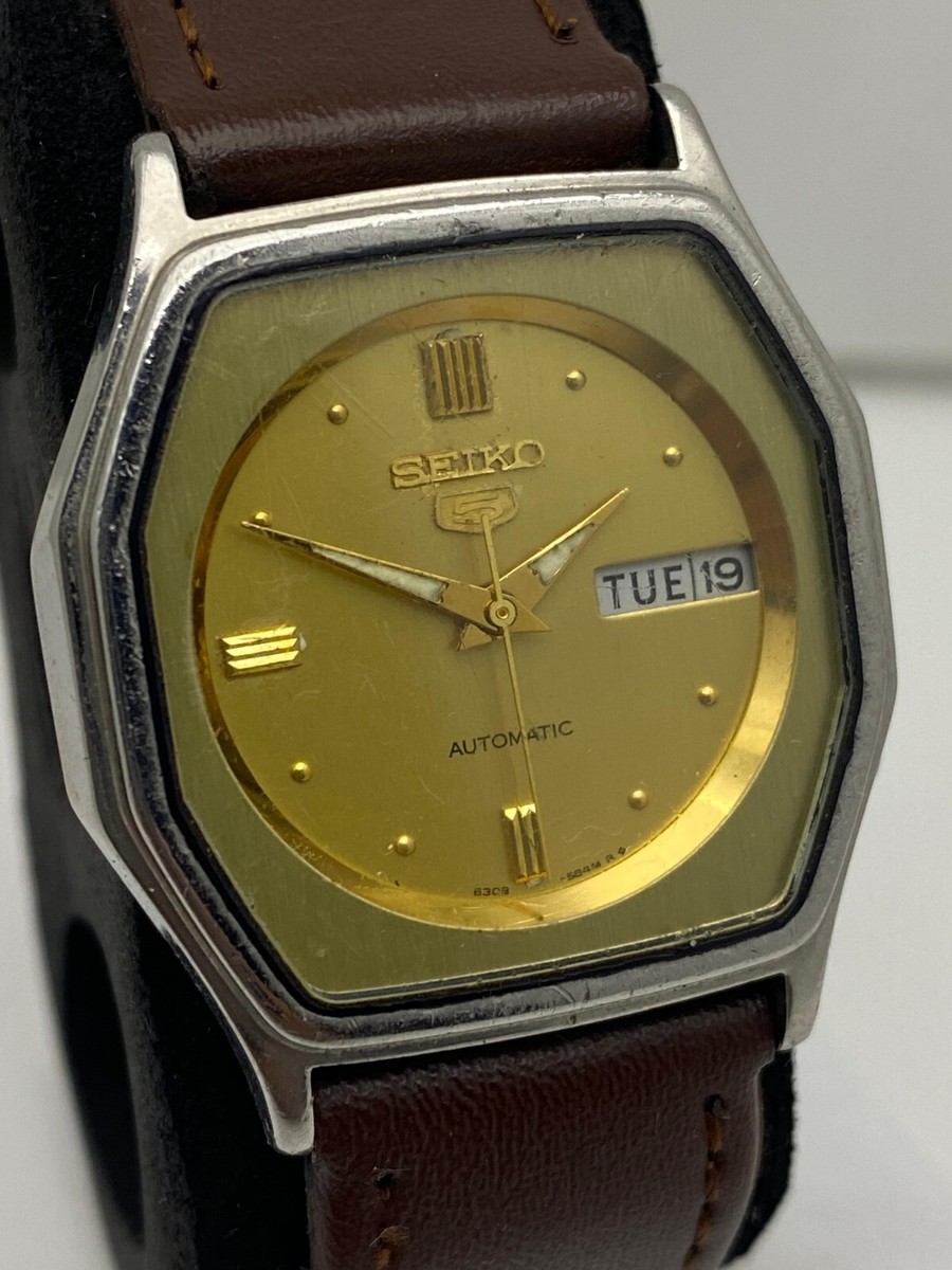 Vintage Seiko 5 6309-5830 Automatic 17 Jewels Watch Japan | eBay
