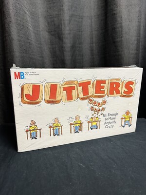 JITTERS Word Game Vintage 1980s Board Game Milton Bradley SEALED RARE
