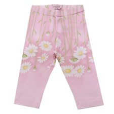 6499AC leggings bimba girl MONNALISA BEBE' pink cotton/elastan pants kids
