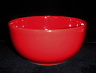 NOBLE EXCELLENCE Candy Apple Red Coupe Cereal/Soup Bowls.