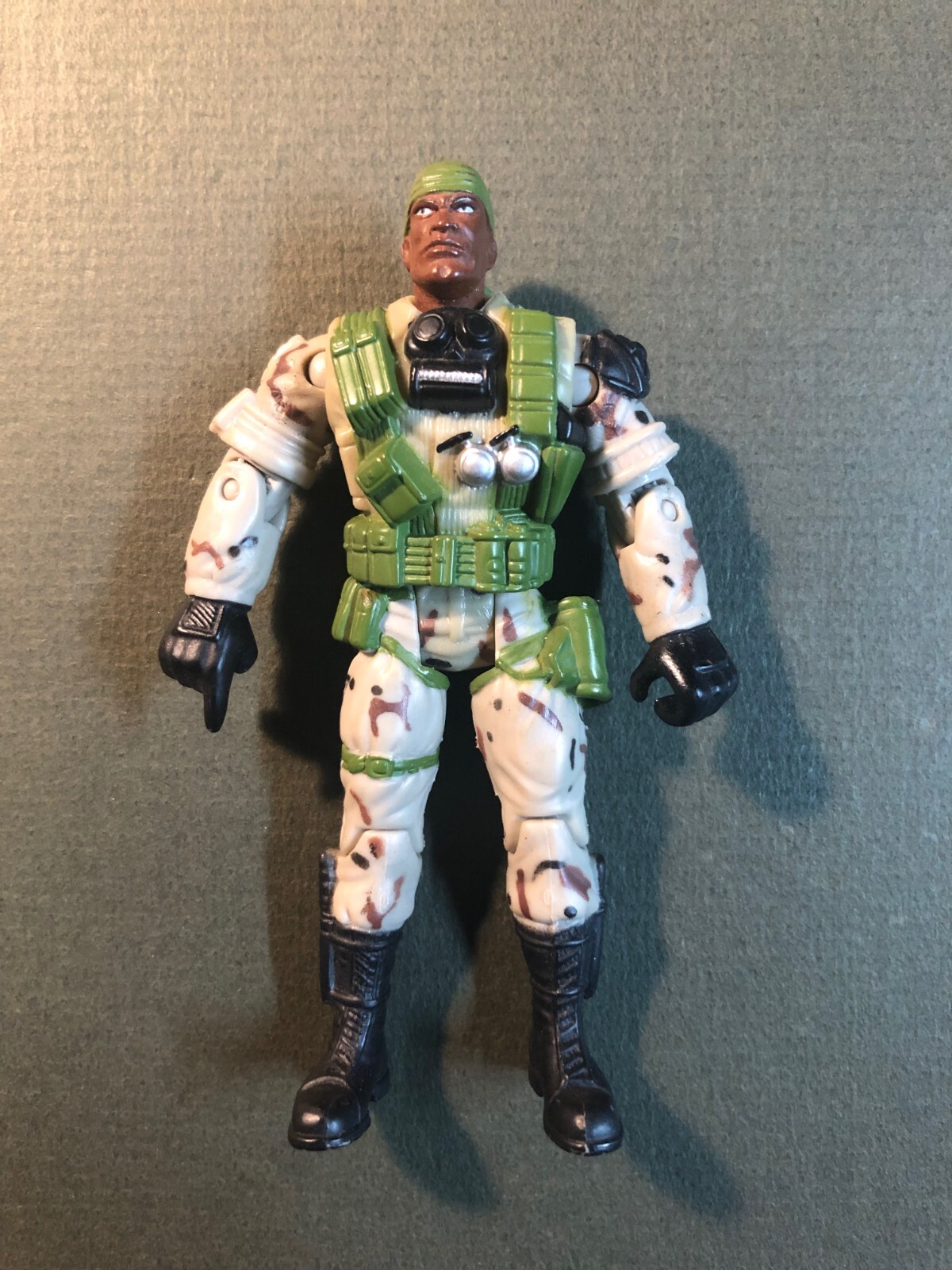 2002 GI Joe "Heavy Duty" v6 Big Gunner Soldier Nice!