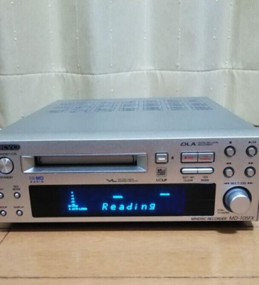 ONKYO MD105FX Mini Disc Recorder Silver High Speed Audio MD Japan