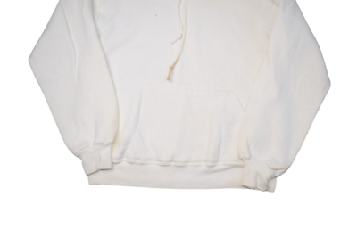 Vintage Russell Athletic Sweatshirt Mens S White Blank Hoodie Made