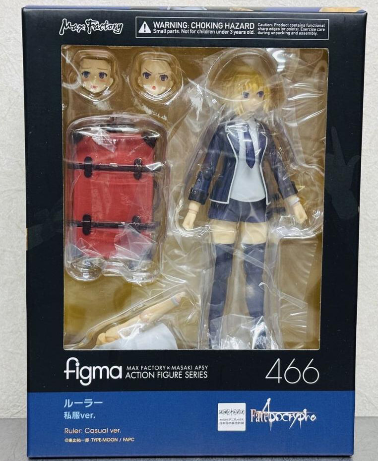 Japan Authentic Fate/Apocrypha Figma 466 Jeanne d'Arc Ruler Casual