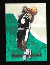 1996 SKYBOX PREMIUM AVERY JOHNSON TRIPLE THREAT  #TT4  BASKETBALL CARD
