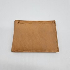 Leather Wallet Credit Card ID Holder Genuine Leather Butterscotch Men's MARSHAL
