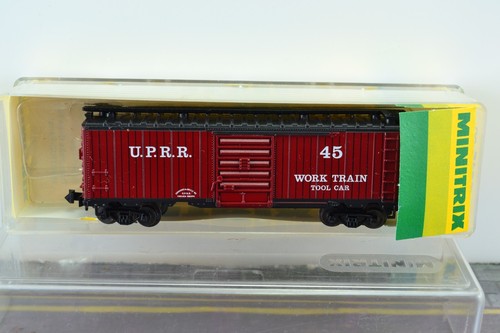 Minitrix 3215 Work Train Tool Car Union Pacific Rail Road U.P.R.R N Scale - Picture 2 of 4