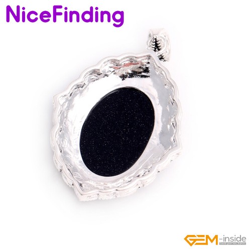 Assorted Gemstone Silver Marcasite Beads Necklace Enhancer Pendant Jewelry Women - Picture 30 of 32