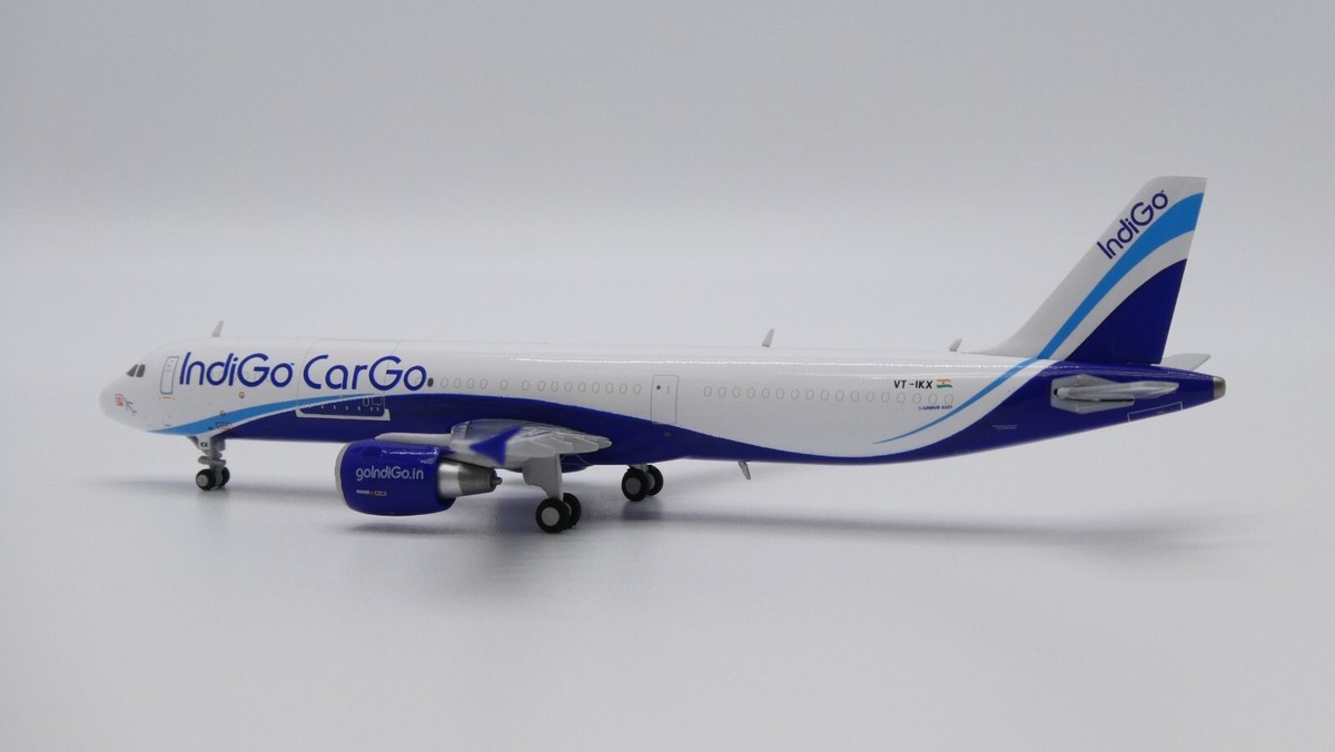 インディゴカーゴ A321P2F VT-IKX 1/400 IndiGO A321(P2F) Reg: VT-IKX Scale 1:400 JC Wings Diecast