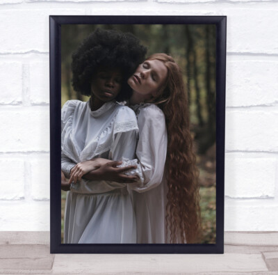 Model Models Frau Frauen Umarmung Liebe Zärtlich Wandkunstdruck