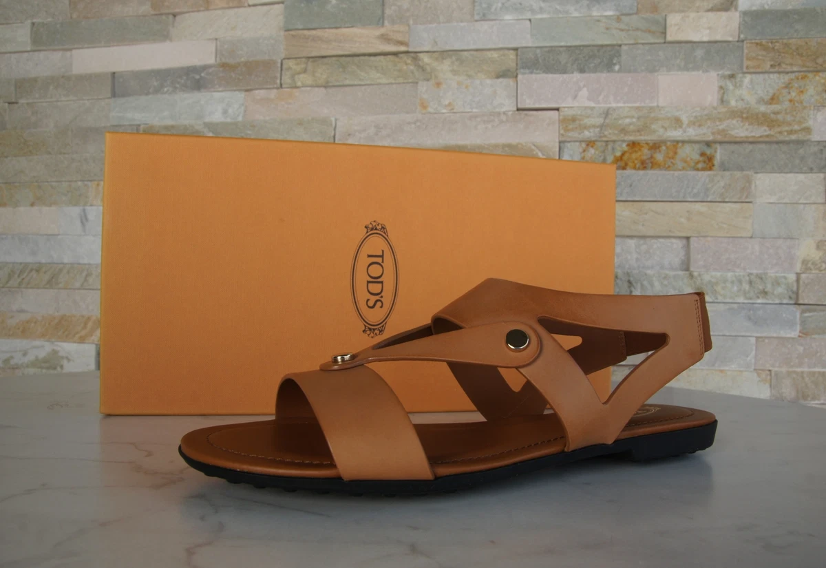 Sandales Tod's En Cuir Marron Pour Femme - Pointure 37 - Occasion