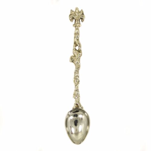  Baby Spoon Italian Silver Demitasse Weighs 8.3 Grams 4 Inches Long Antique - 第 1/2 張圖片