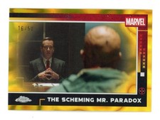 2025 Topps Chrome Deadpool #56 The Scheming Mr. Paradox Gold Lava Refractor /50