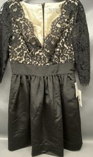 NWT Eliza J Women's Midnight Sleeveless Embellished Blouson Dress Size 8