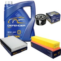 SCT Inspektionspaket 5L Mannol 10W-40 FüR Renault Kangoo Express 1.5 Dci Clio II