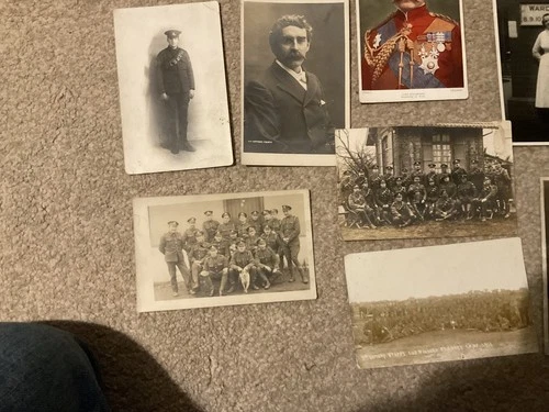 Lot WW1 WW2 Military Photographs German field units British Regiments Postcards