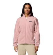 COLUMBIA WOMENS BENTON SPRINGS FULL ZIP FLEECE JACKET ERASER PINK XLARGE