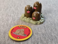 Vintage Pokemon Dugtrio TOMY Figure 2000 Nintendo Toy Plus #51 Pog Token Disc