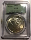 1922-D Peace Silver Dollar $1 PCGS  MS62  Old Green Holder. Beautiful! STC!