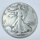 1943 Liberty Walking Silver Half Dollar - 90% Silver - Circulated Us Coin #8251