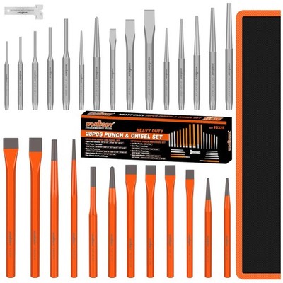 Professional 28-Piece Chisel Punch Bundle