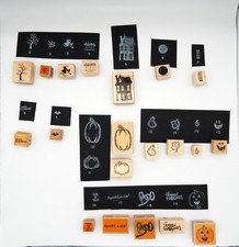 stamps wooden stampin up Halloween You Choose CombinedShipping Please Read