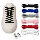 No Tie Elastic Shoe Laces for Trainers Adults Kids Shoelace with Metal Buckles