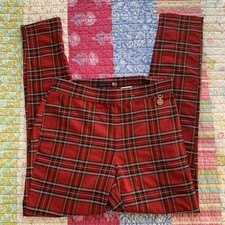 Tommy Hilfiger Red Plaid Pants Size 8