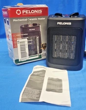 Pelonis 1500W 9-in Personal Ceramic Space Heater with Thermostat - New, Open Box