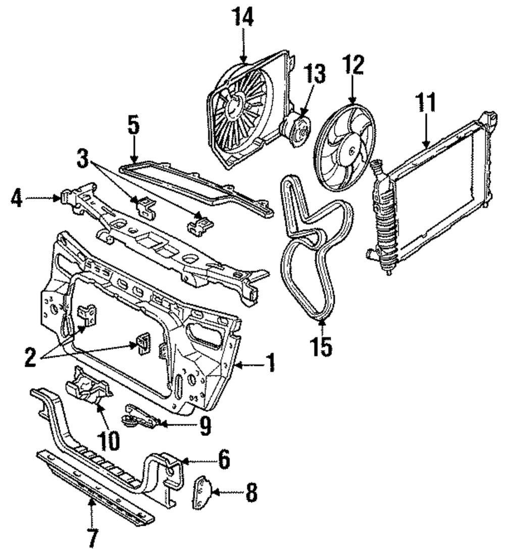 Correa serpentina para Ford Windstar/Taurus/Sable 1993-2000 (N/P F78Z-8620-CA)