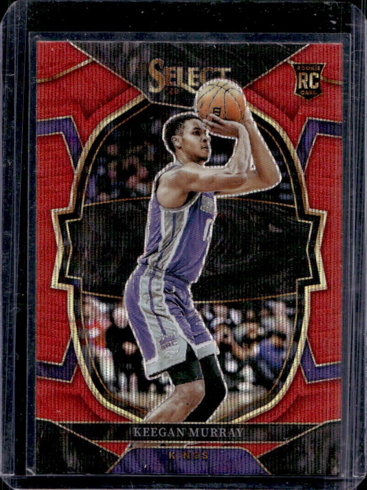 2022-23 Select Keegan Murray RC Red Wave Prizms Concourse #81 Kings