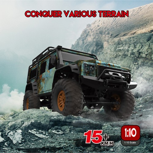 GRAU 1/10 RC 4WD Climbing Crawler 2.4G ferngesteuerter Brushed Motor Modell HO - Bild 11 von 24