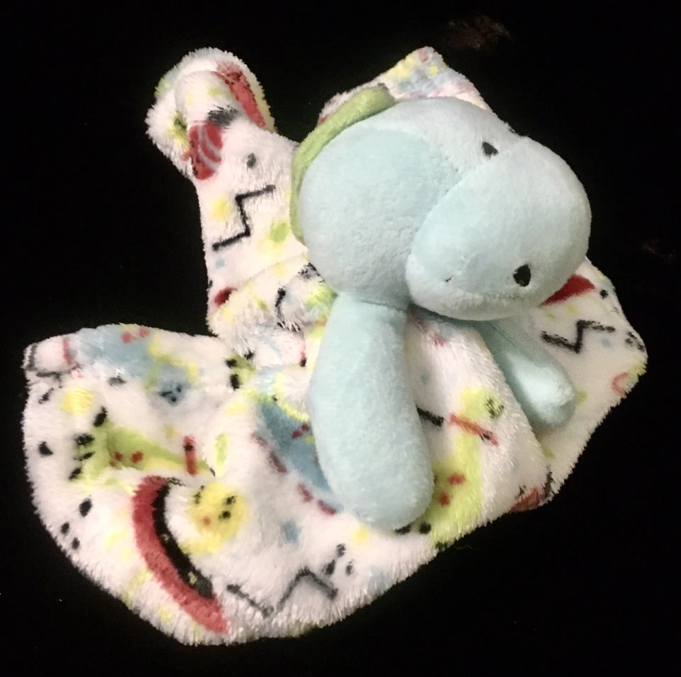 Manta de seguridad Le Bebe Favorite azul dinosaurio bebé Lovey espacio exterior 2022 Foto 2 de 4