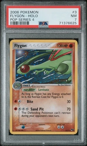 FLYGON HOLO 3 POP 4 POKEMON PSA 7