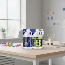 Crystal Clear Epoxy Resin 2 Gallon Kit - Self-Leveling  Fast Curing for Crafts