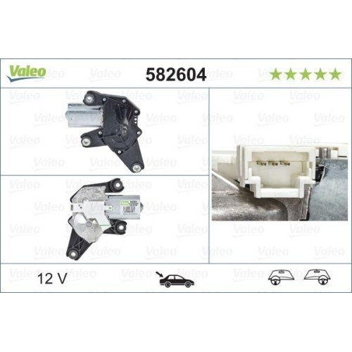 1X Wischermotor Valeo 582604 Passend FüR Renault Dacia-image