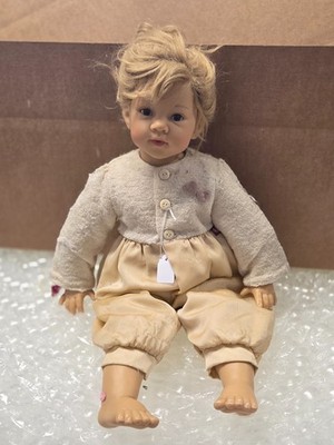 VINTAGE Amelie Doll ELIZABETH LINDNER Gotz 23'' DOLL Large Vinyl AS ISZ
