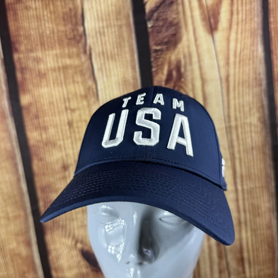Team USA Hat Cap Snap Back Navy Olympics Mens United States Flag Olympic Games - Image 2 of 4