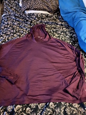 LEG3ND Womens Pullover Hoodie Size 3X Burgundy Lightweight Activewear Short 