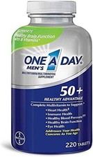 Men's 50 Multivitamins, 220 Count - Unflavored Health Boost for Adults