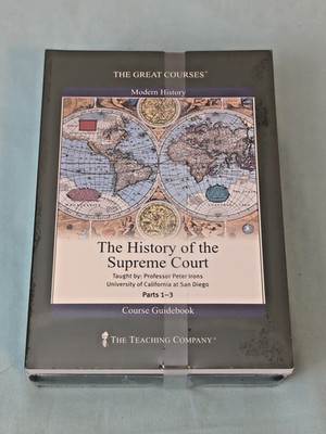 Great Courses ~ History of the Supreme Court DVD & Guidebook ~ New Sealed NIP