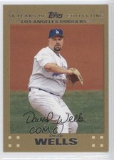 2007 Topps Update Gold 350/2007 David Wells #UH15 0j0