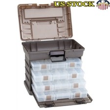 Fishing Tackle Box Organizer W/ 4 Stowaway Utility Drawers  Top Access Storage