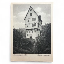 Vintage Postcard Rothenburg O.D. Tauber Toppler Schlösschen By Bruhnka