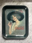 Vintage 1972 Coca Cola Decorative Metal Tray 1912 Hamilton King Girl with Coke