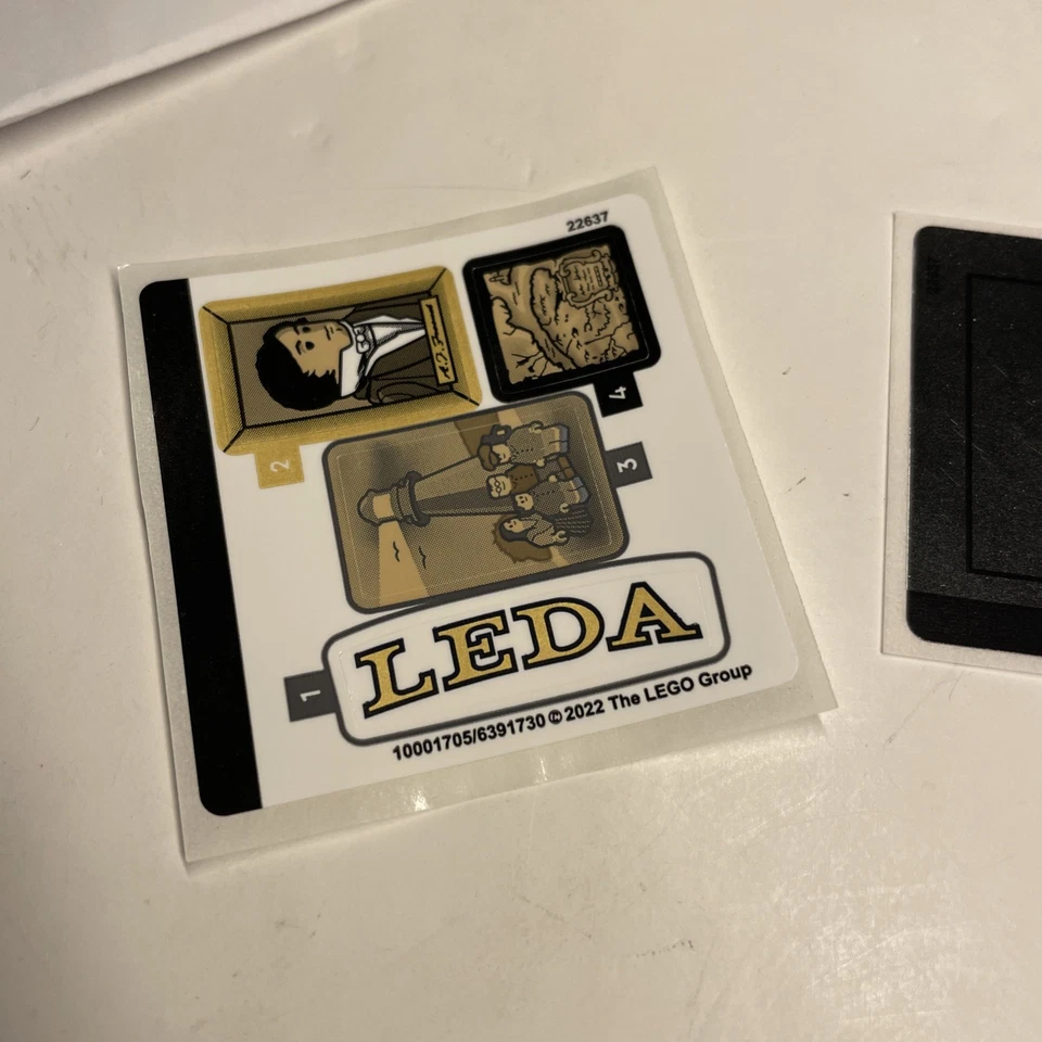 LEGO STICKER SHEET 1+2 ONLY MOTORIZED LIGHTHOUSE 21335 from set New & Genuine - Image 2 of 4