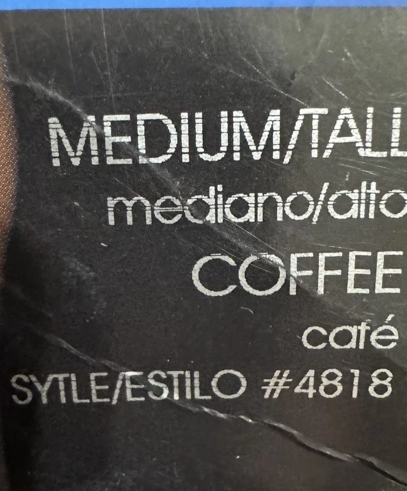 4*NEW y2k George Fashion Pinstripe Control Top Legwear Coffee Medium Bundle old - Image 3 of 4