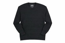 Hollister Men's Black Knit Pullover Sweater Crew Neck Size M